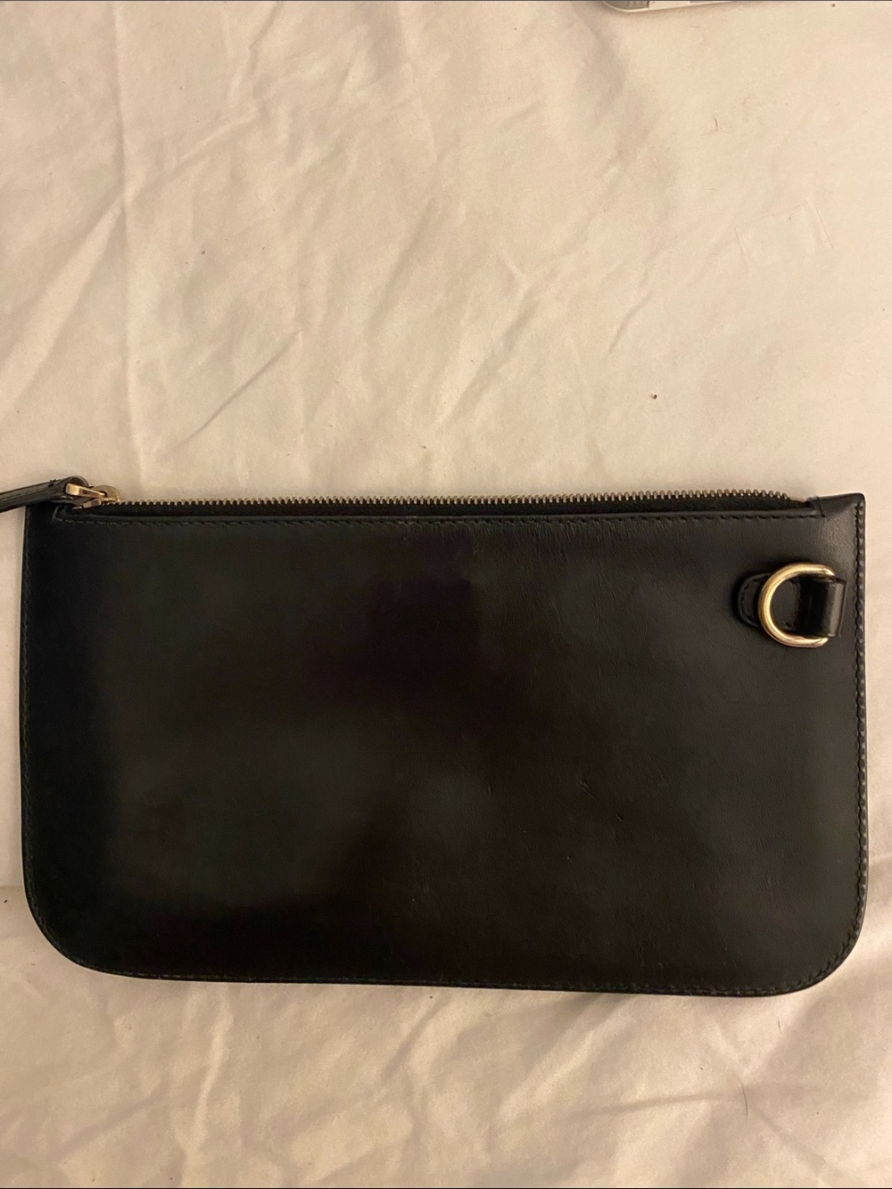 Gucci Black Embossed 'Made in Italy' Leather Toiletry Pouch, Wristlet or Clutch - Picture 2 of 7